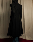-SPECIAL- "JEAN PAUL GAULTIER"
 90's-00's Waist shape A-line silhouette black color super long coat