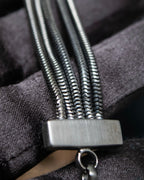 "Ferragamo" Gancini motif five row bracelet