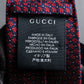 "GUCCI" Bee embroidery pattern multi colored neck tie