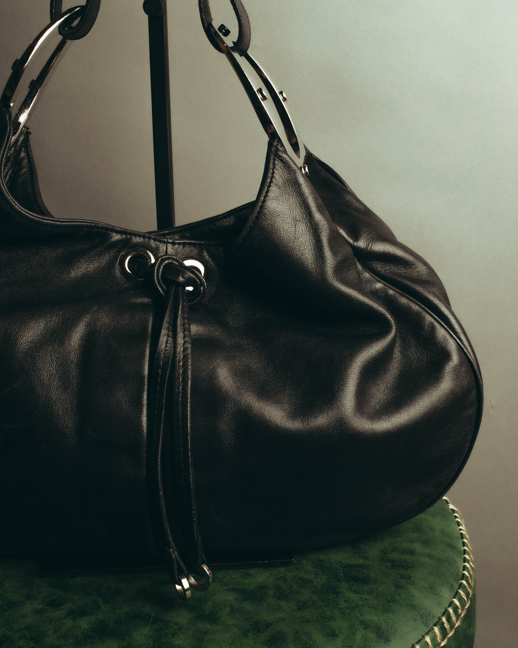 "Sergio Rossi" 00's-10's Soft leather hobo shoulder bag