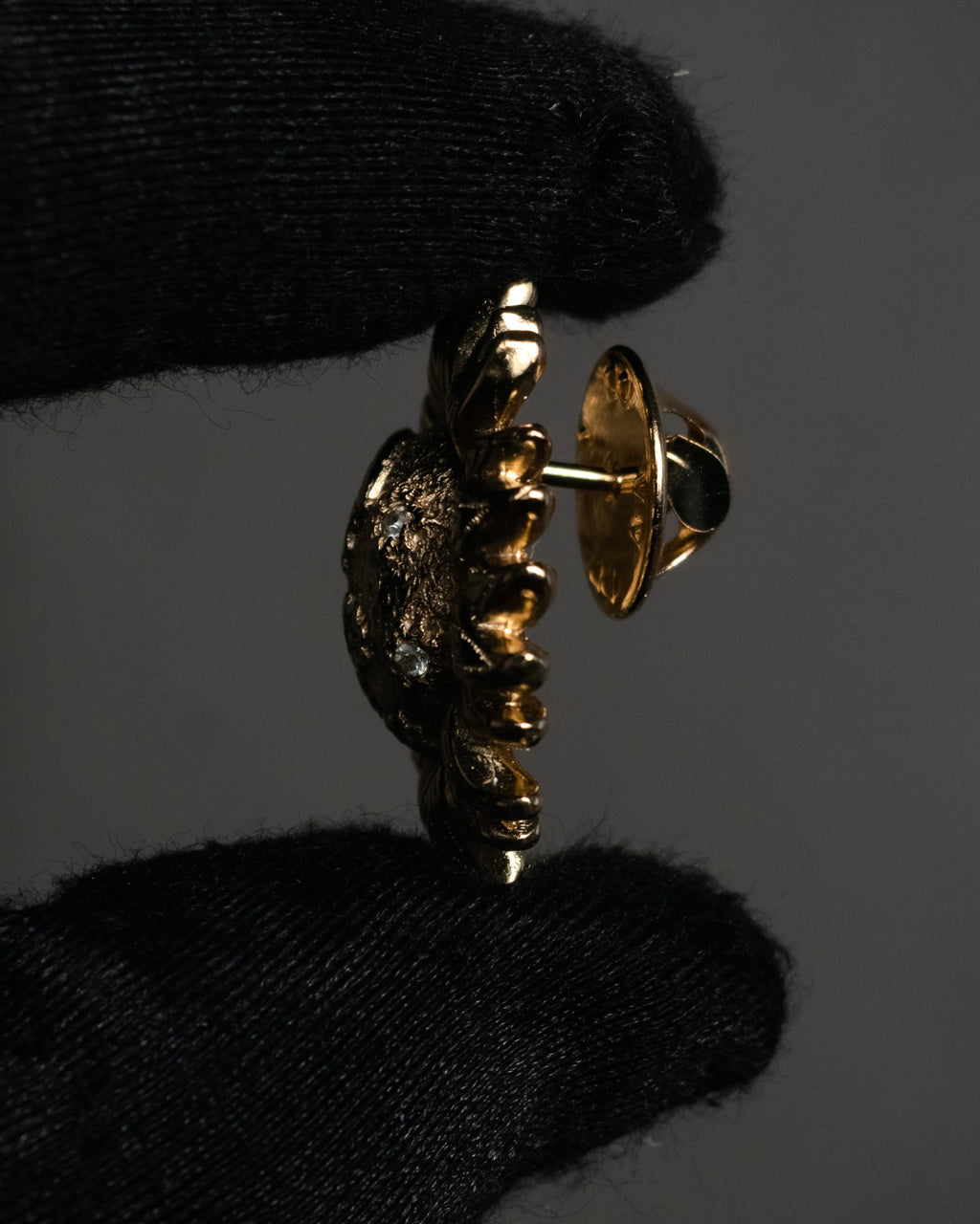 “Christian Dior” 80’s–Early 90’s Sun and moon motif rhinestone brooch