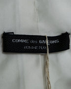 "COMME des GARCONS HOMME PLUS" Beautiful glossy cupra white necktie