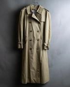 "BURBERRYS" Military detail long trench coat