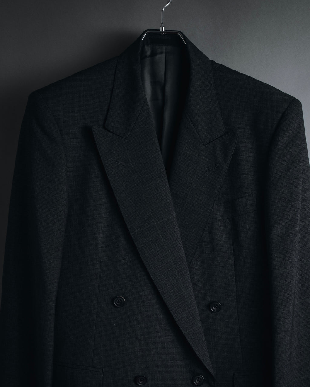 "Burberrys" 90’s double-breasted peak lapel suit set-up