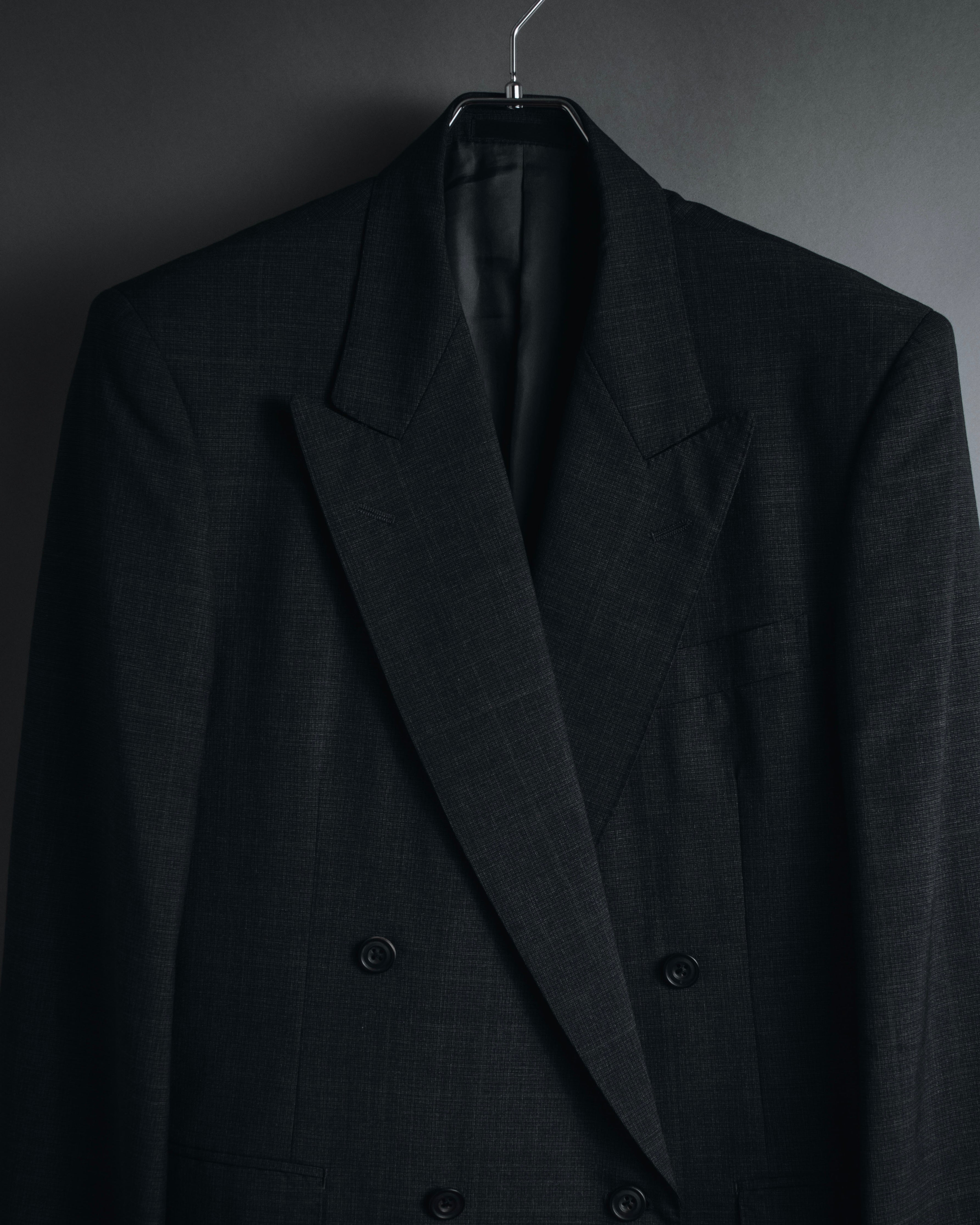 "Burberrys" 90’s double-breasted peak lapel suit set-up