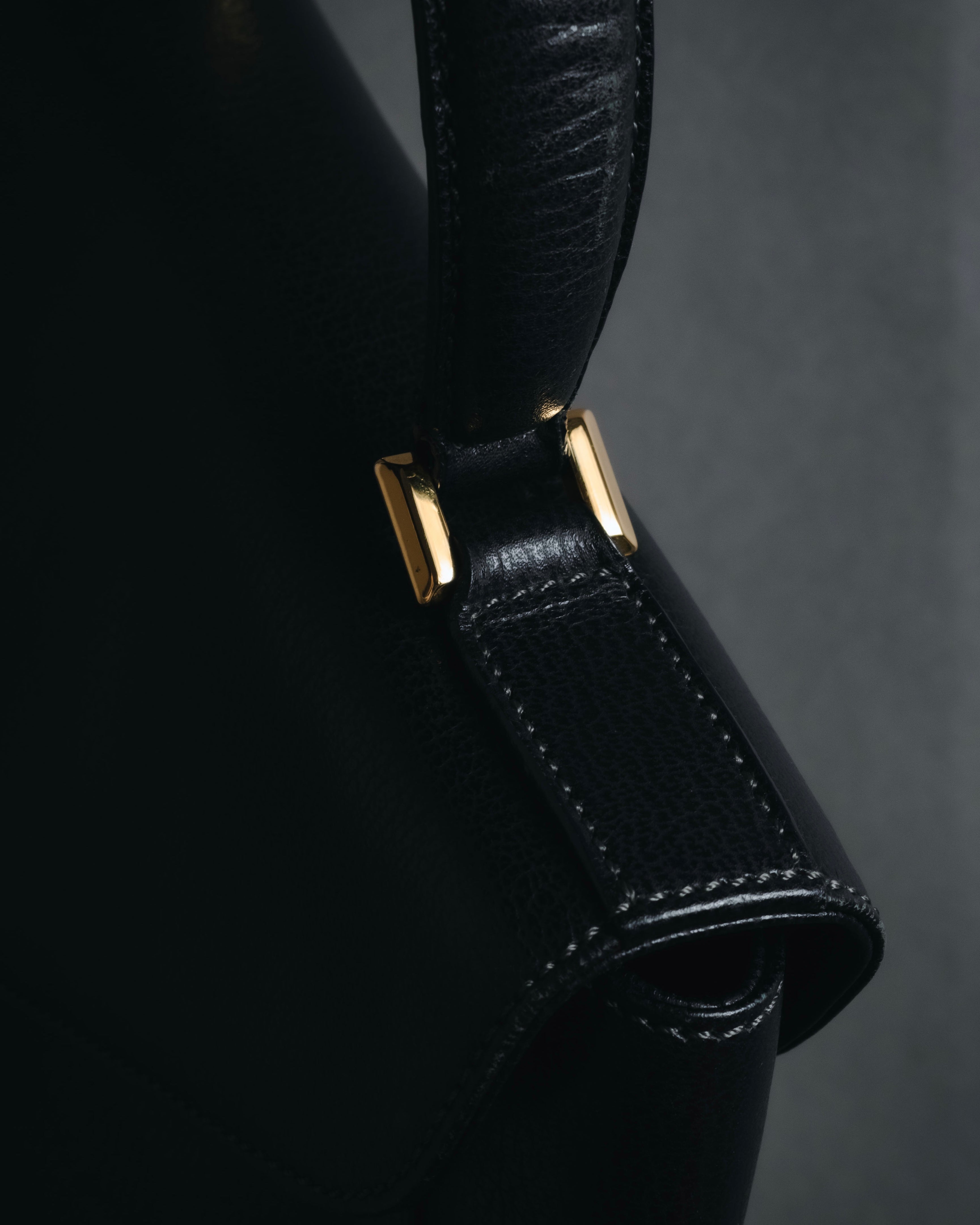 "Salvatore Ferragamo" Mid 90’s archival envelope flap top-handle bag