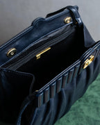 "VALENTINO" Gathered design rounded silhouette shoulder bag