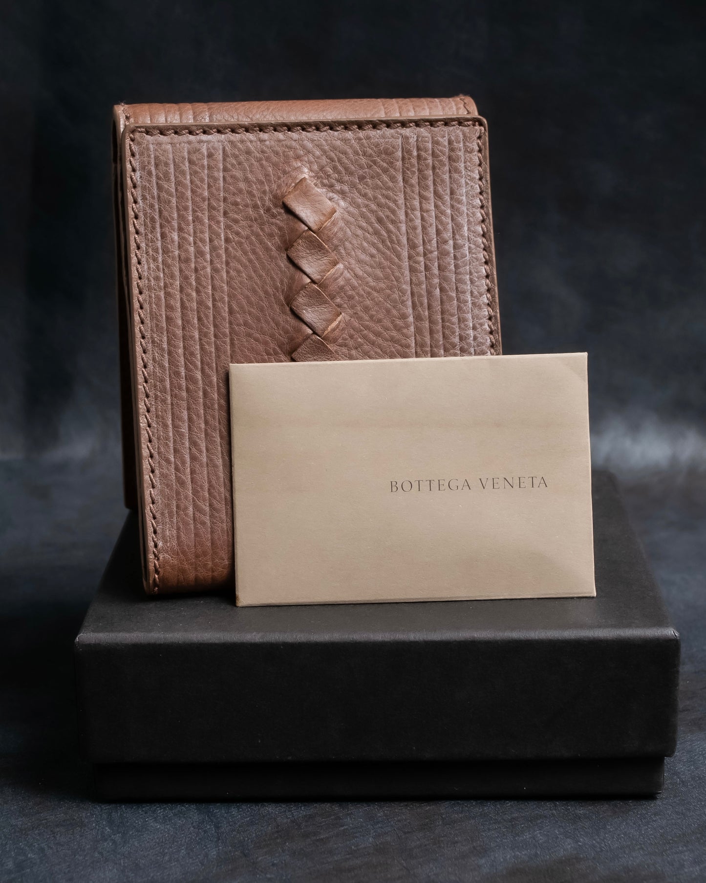 "BOTTEGA VENETA" Braided design leather bifold wallet