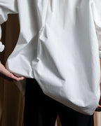 "JEAN PAUL GAULTIER" Cotton poplin stand-collar white shirt