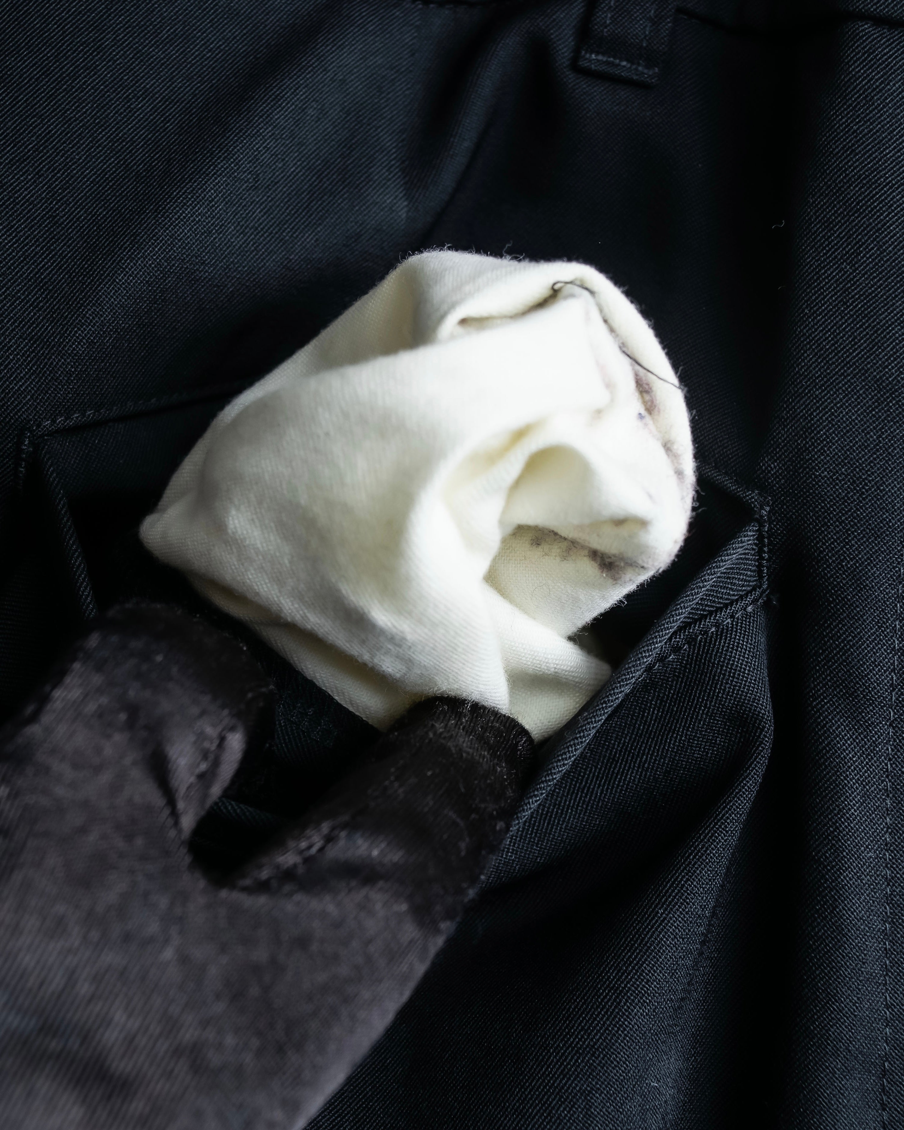 "COMME des GARCONS" Wool gabardine flare maxi length skirt