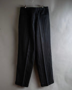 "Vintage subtle gloss striped wide slacks"
