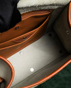 "Dooney & Bourke" Patch front design Two-tone leather shoulder bag