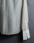 "LOUIS VUITTON" Ribbon frill design regular collar shirt