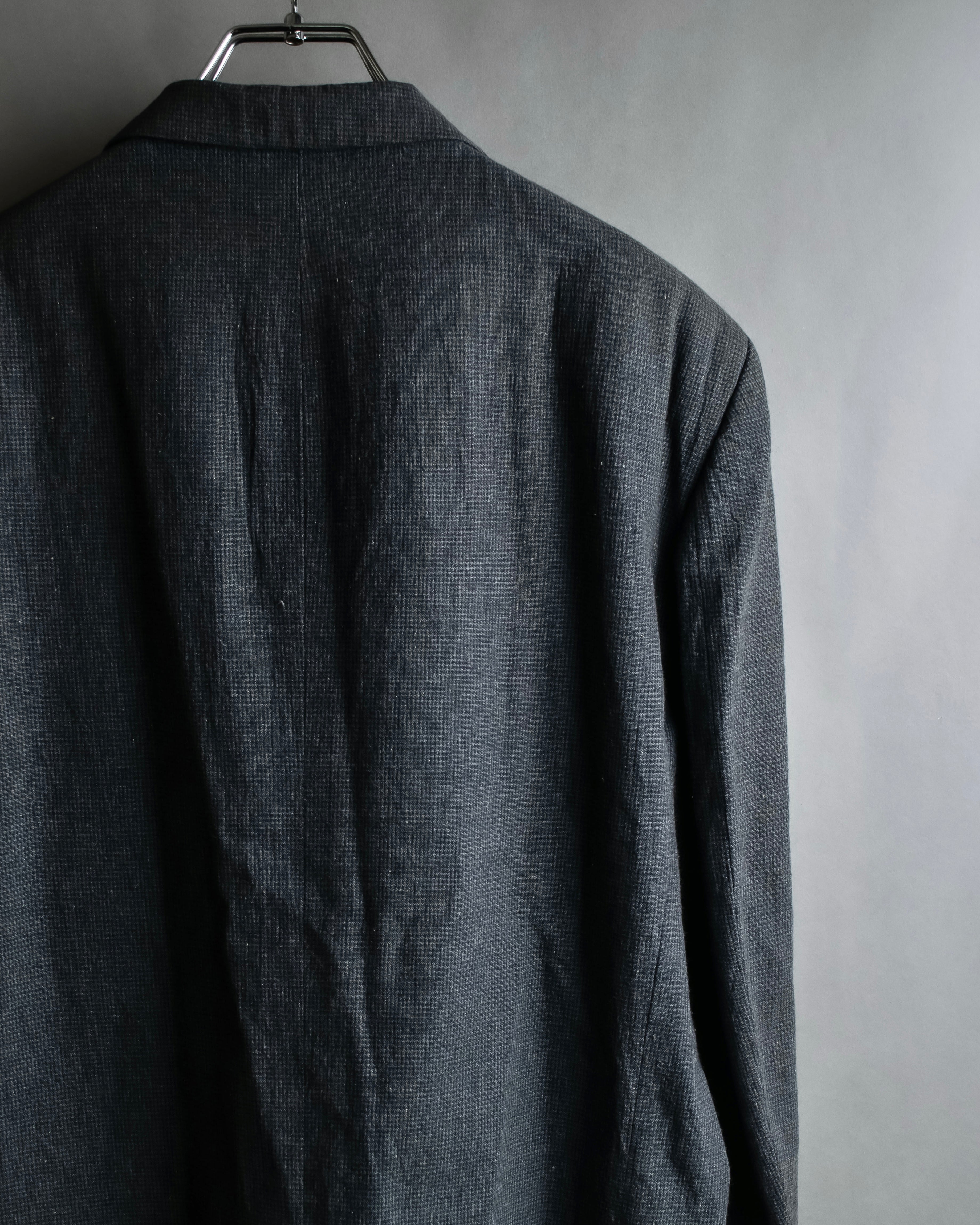 "COMME des GARCONS HOMME" 03SS fine all-over pattern cotton tailored jacket