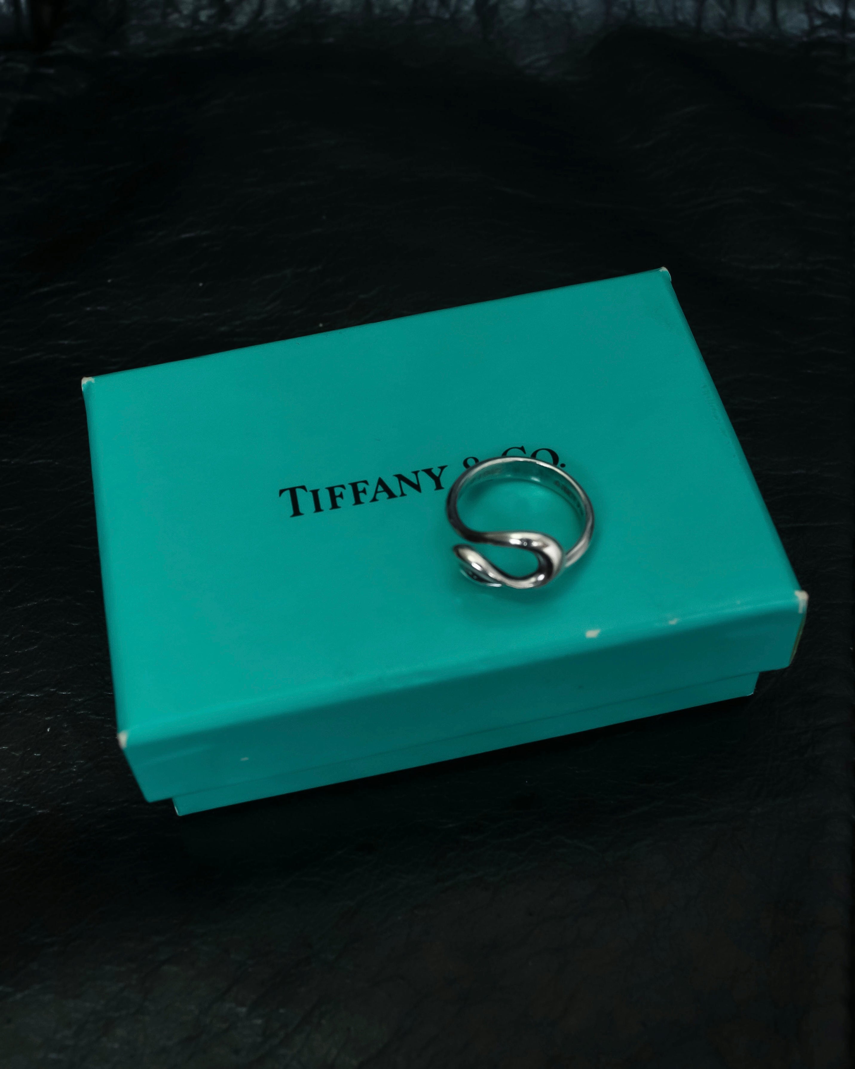 "Tiffany&Co" Elsa Peretti open wave ring
