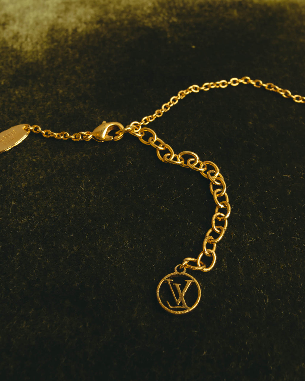 "Louis Vuitton" 2010's Gold-tone chain necklace