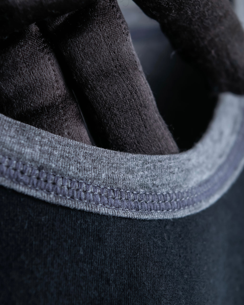 "DOLCE & GABBANA" Black and grey bicolor short sleeve T-shirt