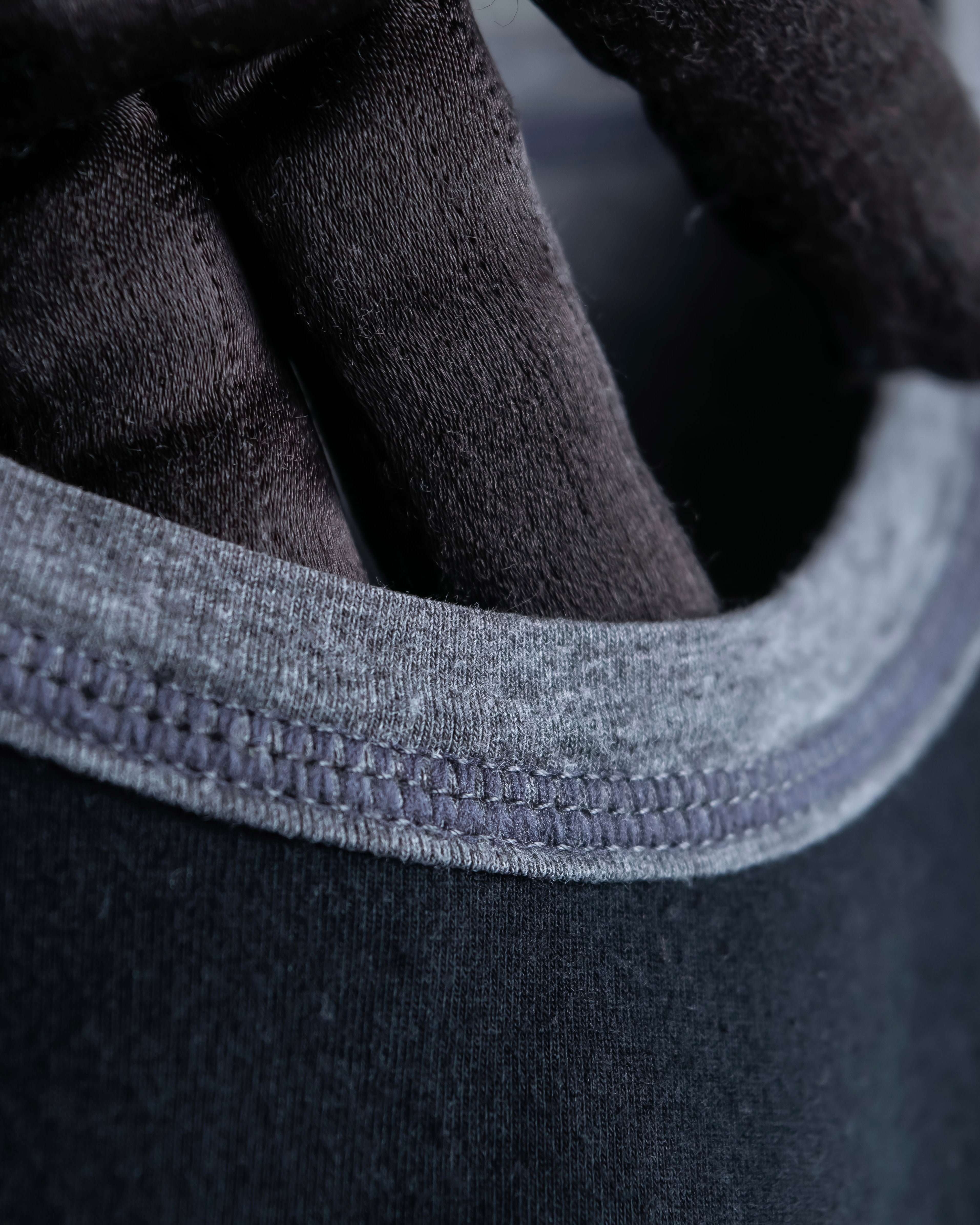 "DOLCE & GABBANA" Black and grey bicolor short sleeve T-shirt