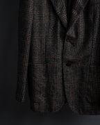 "Ernesto" Glen plaid flannel tailored jacket