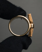 “Chloé” 2010’s mesh ribbon gold ring