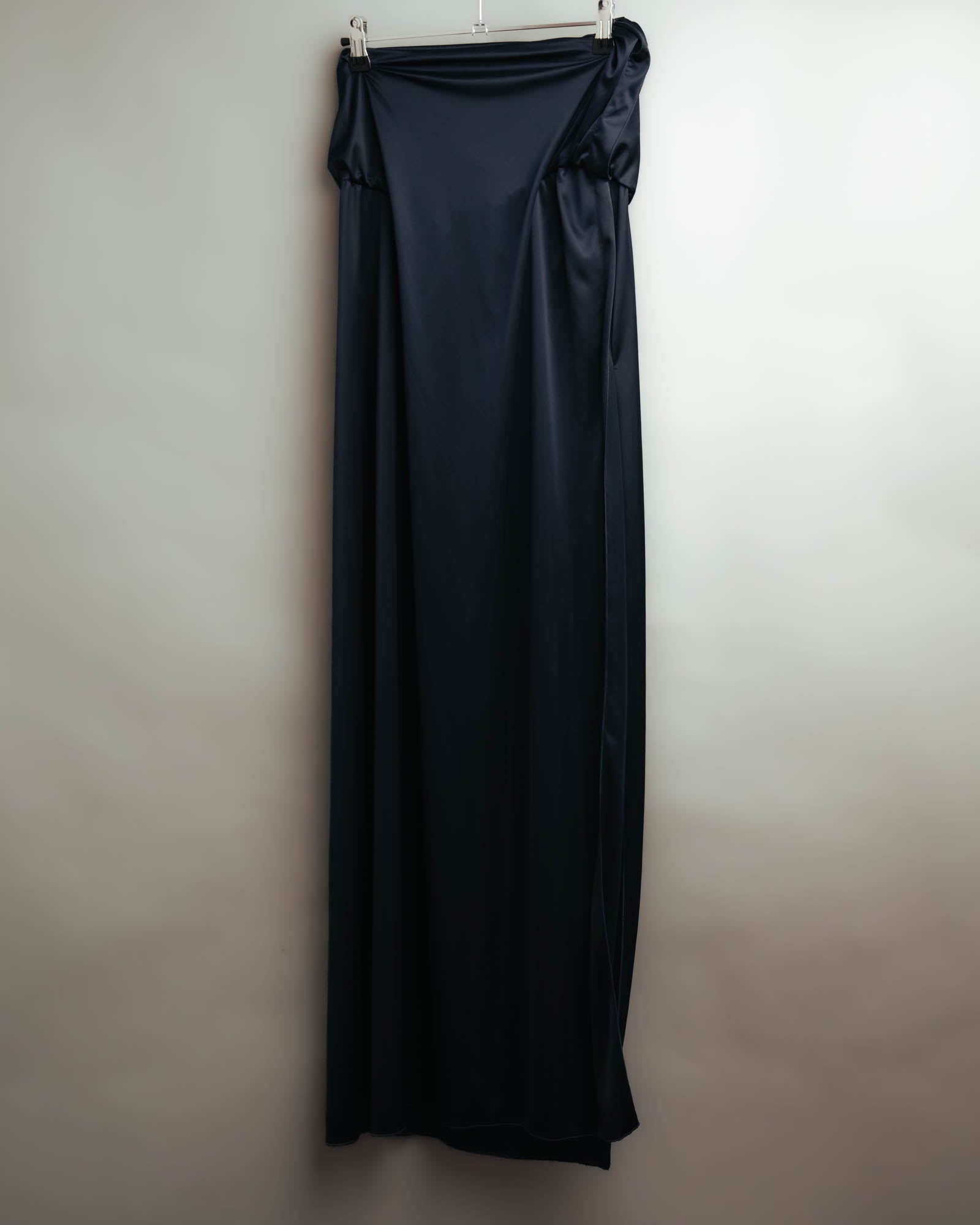-SPECIAL– “Maison Martin Margiela” 12SS Draped satin maxi skirt