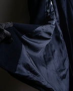 "BALENCIAGA" Peak lapel double-breasted chester coat