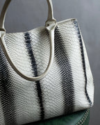"Vivienne Westwood" Monotone python leather handbag