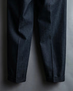 "PRADA" Wool cotton mix navy blue slacks