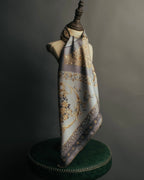 "Christian Dior" 80's-90's Elegant floral silk scarf