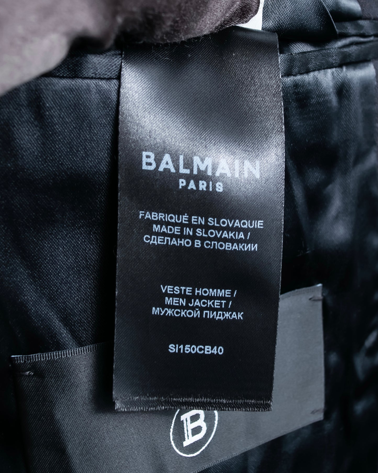 "BALMAIN" 22SS waist shape detail long tailored jacket