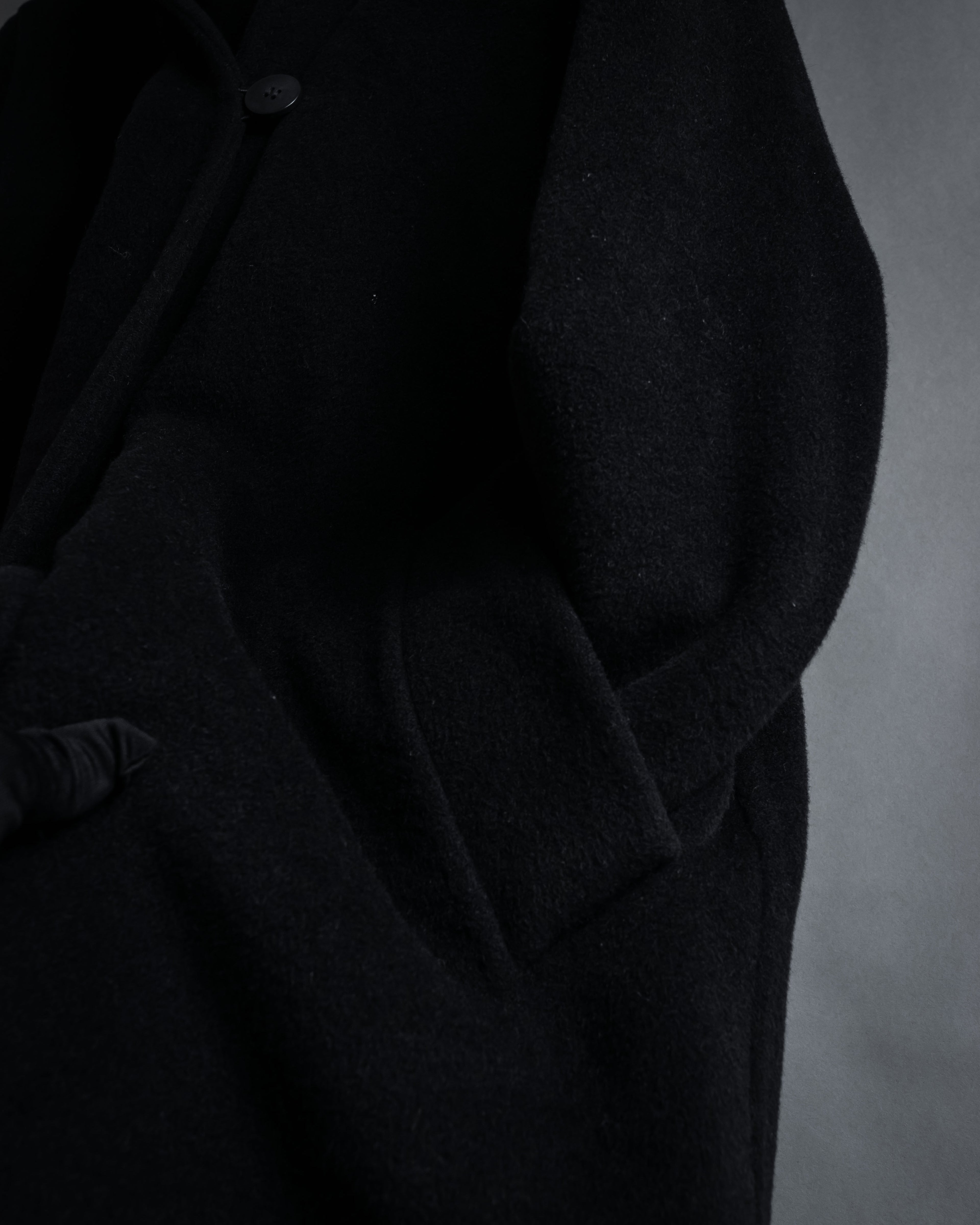 "Max Mara" 90''s-00's Actress collar design long coat