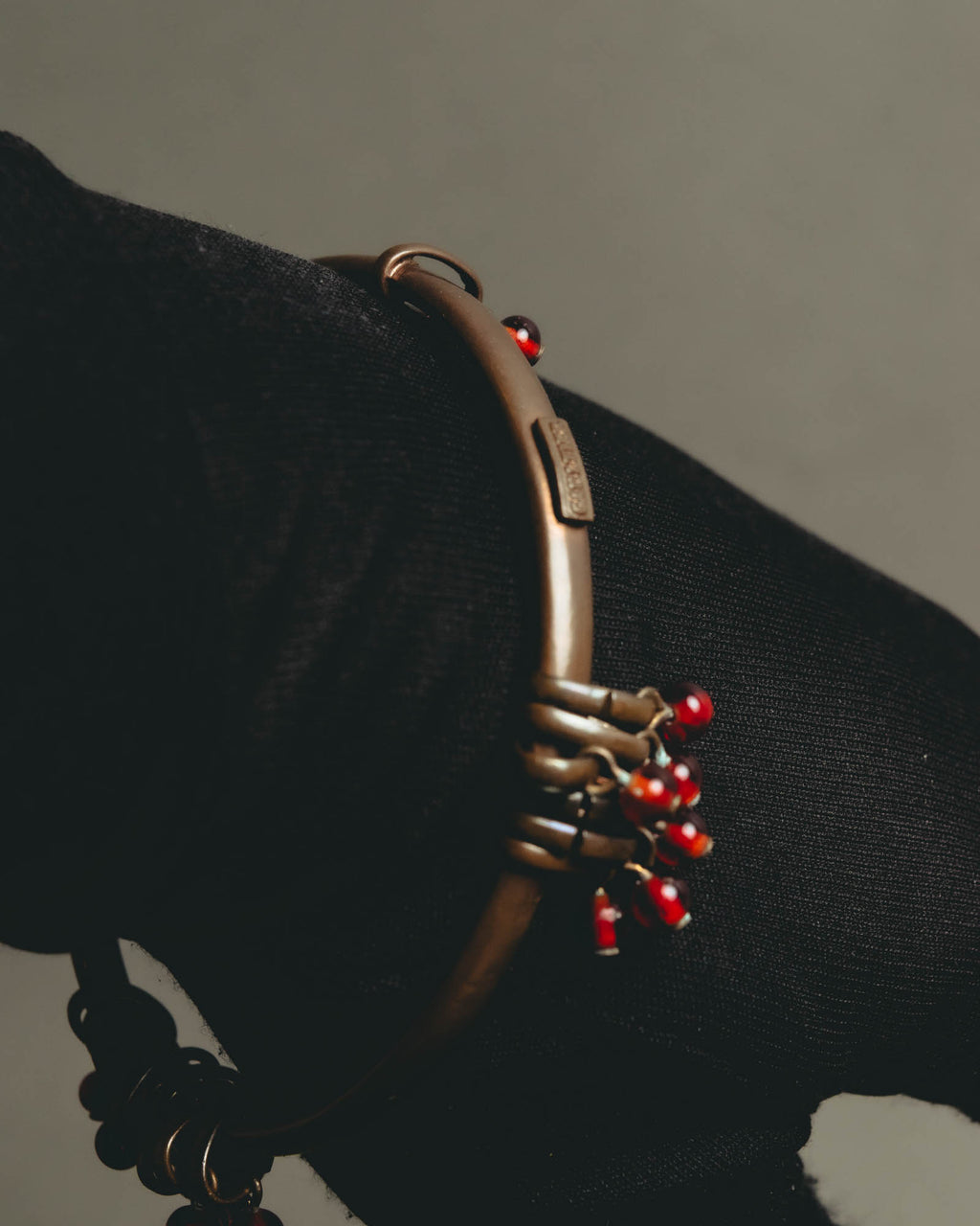 "Jean Paul Gaultier" 90's-00's Sculptural red bead bangle