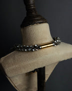 "DRIES VAN NOTTEN" 2022's Double crystal detail magnetic choker