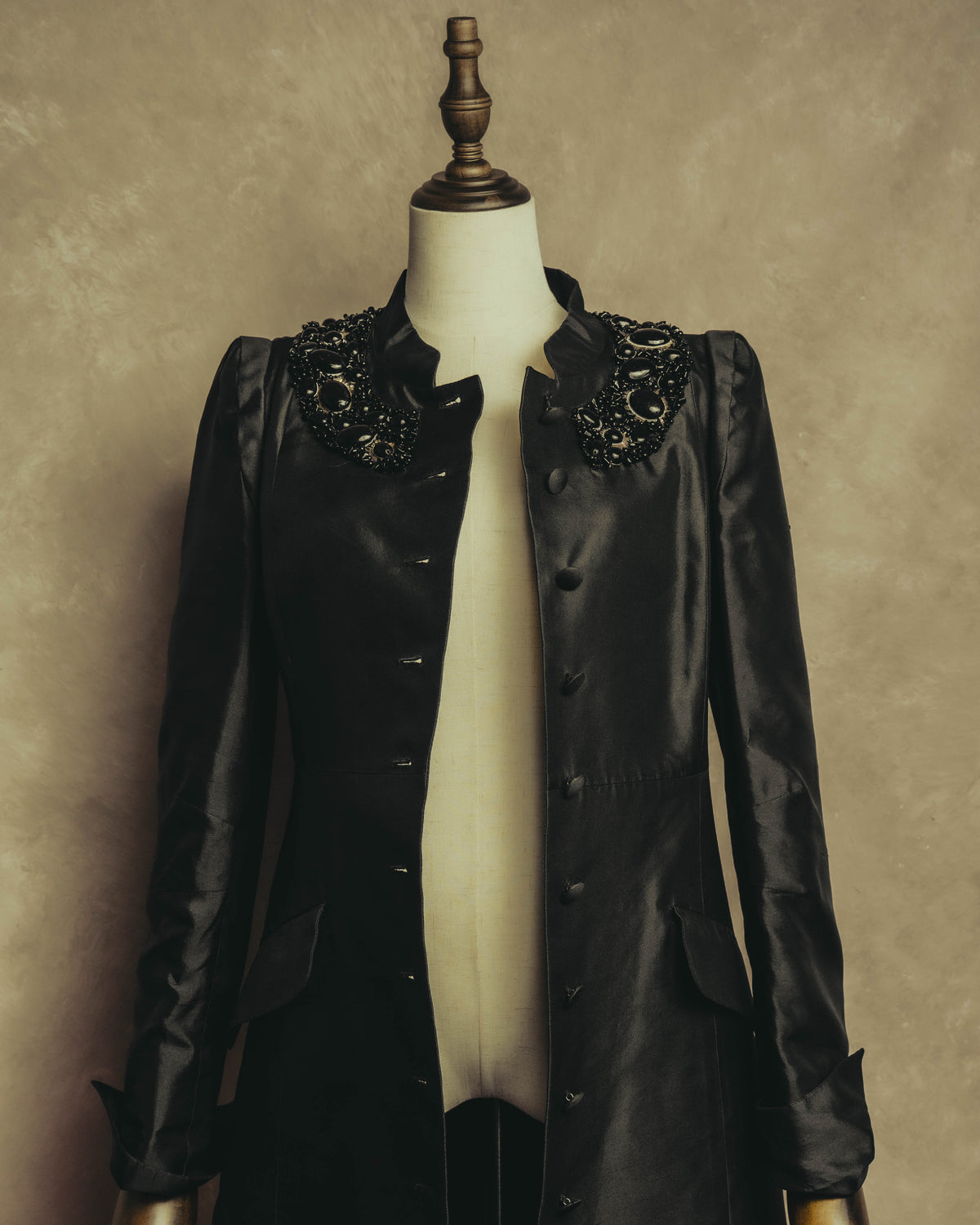 "CELINE" 00's Embellished silk coat