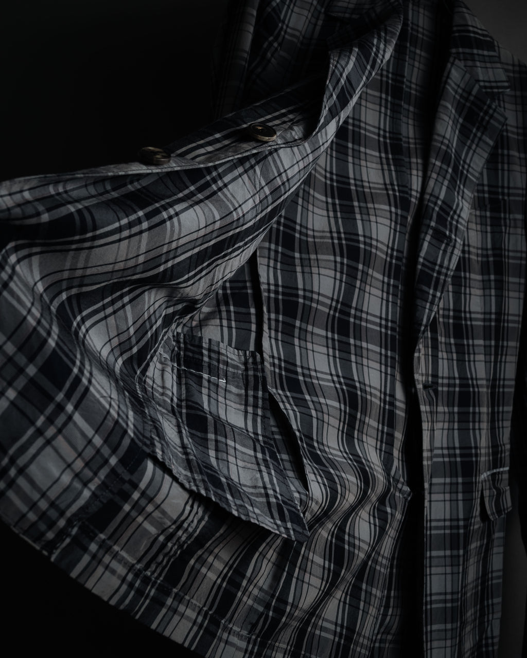 "DRIES VAN NOTEN" 2012-2018 lightweight madras check tailored jacket