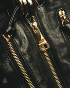 "Chloé" 00's Textured leather satchel bag