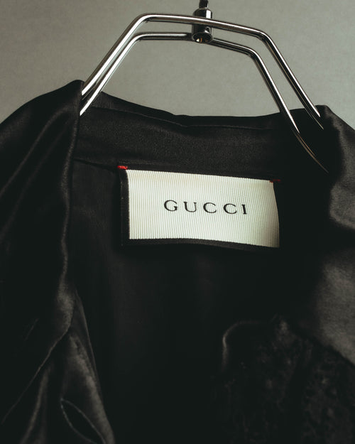 "GUCCI" 2010's Romantic lace shirt dress