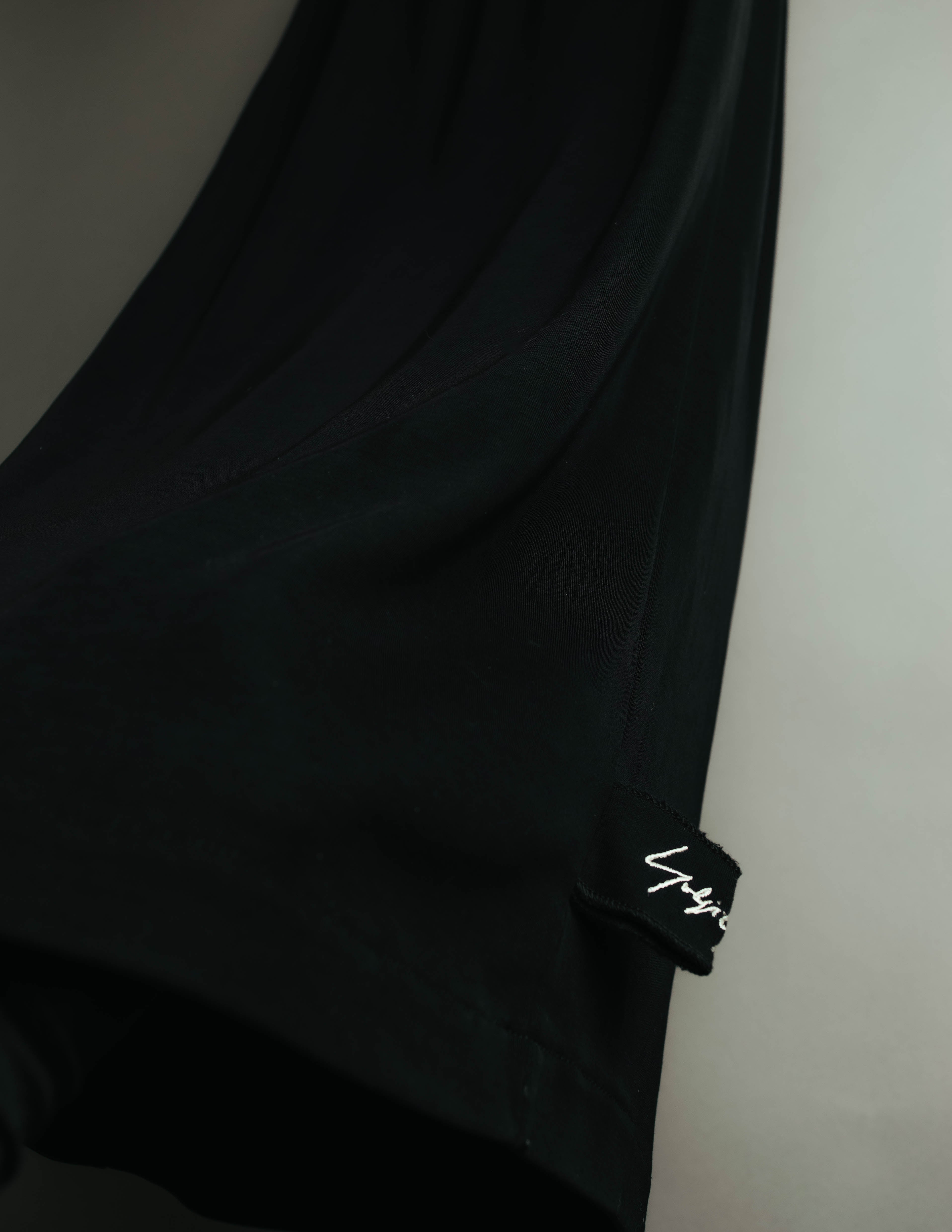 "Y's" Minimal black maxi skirt