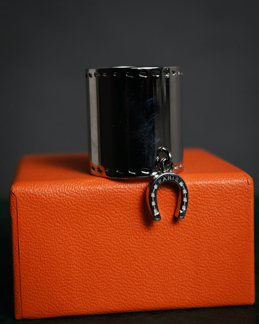 “HERMES” 2010’s Fetiche horseshoe charm scarf ring