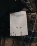 "LARDINI" Checked three-button soft-shoulder tailored jacket