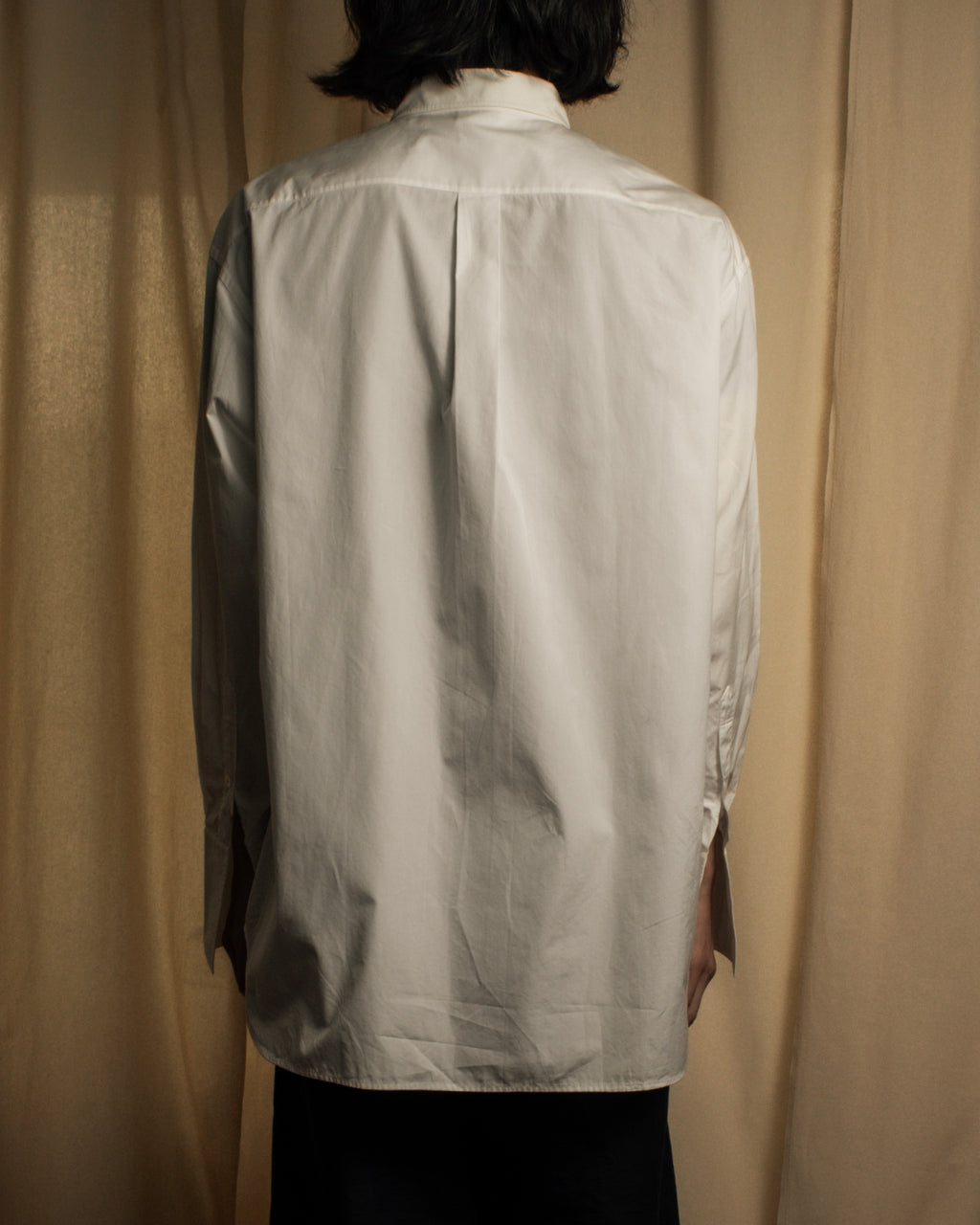 "CHANEL" 96's Spring collection tuck pleats shirt