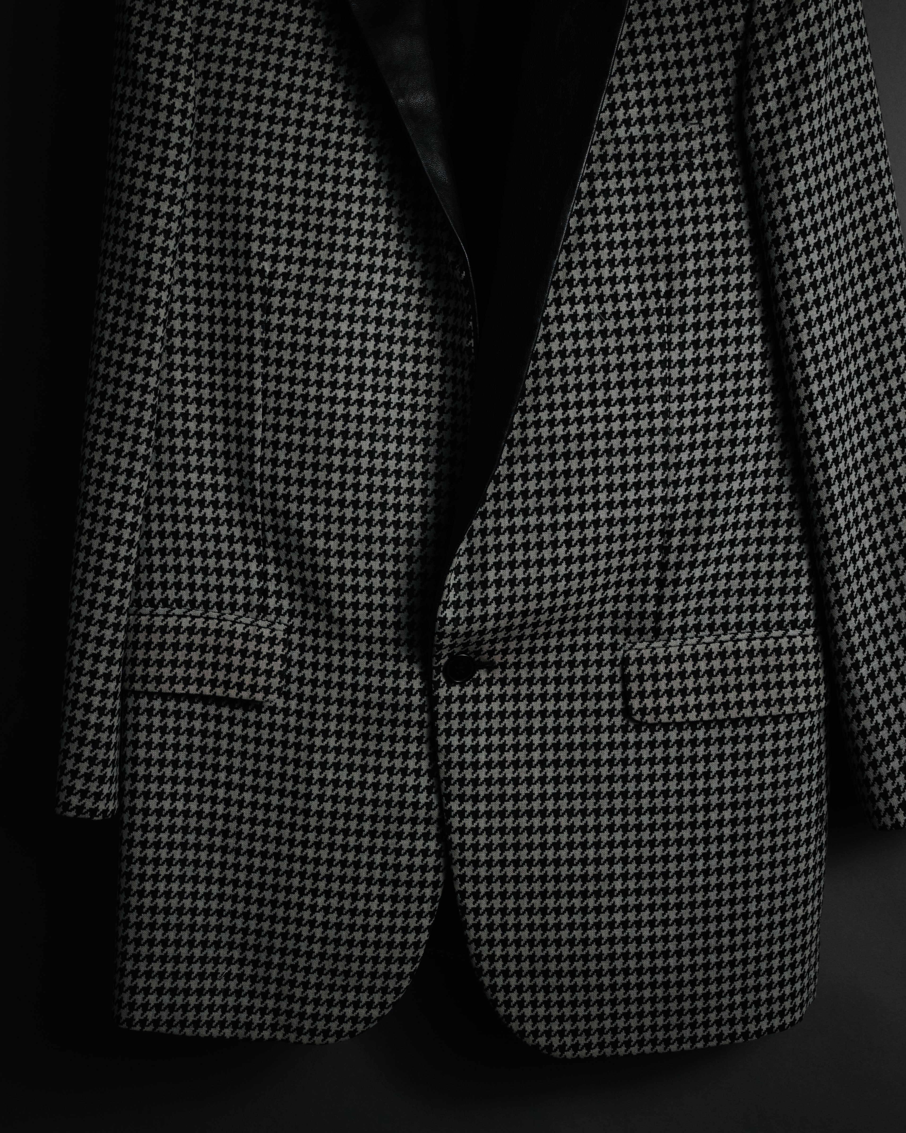 –SPECIAL– "SAINT LAURENT PARIS"
10’s Houndstooth leather-lapel peak blazer
