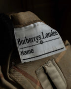 "BURBERRYS" Military detail single front stand collar coat