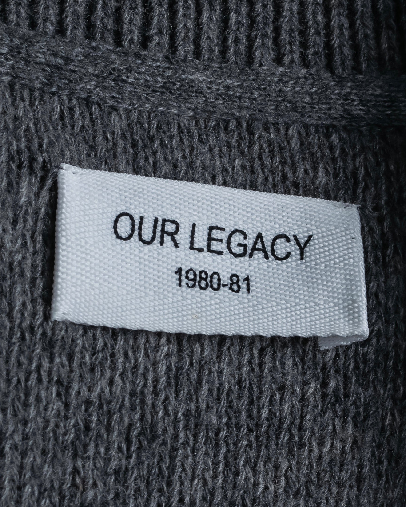"OUR LEGACY" Patch pocket design lambswool knit jacket