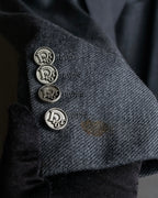 "Christian Dior" Metal button double-breasted tailored jacket