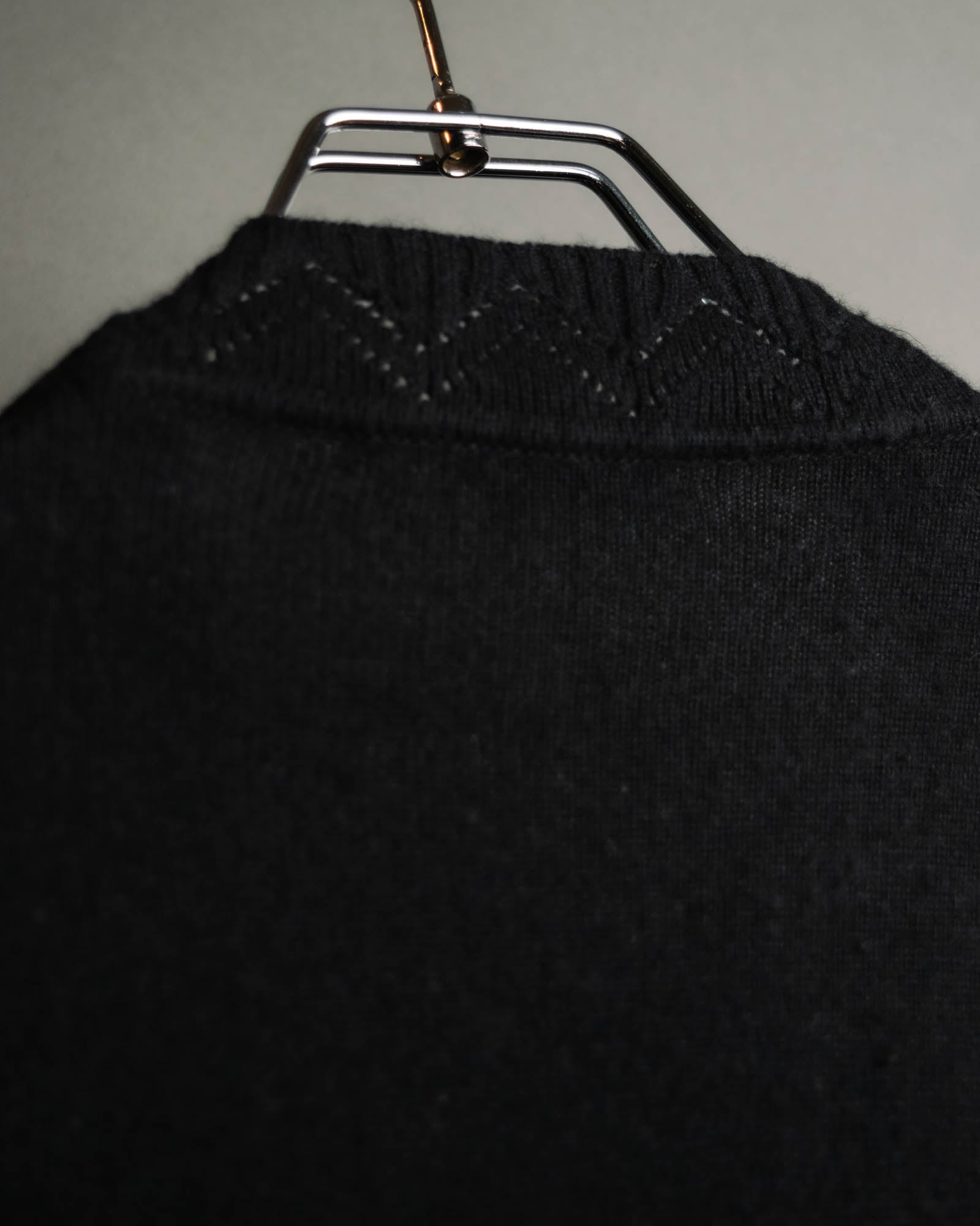"Christian Dior" 90's-00's Open front wool silk pointelle knit cardigan