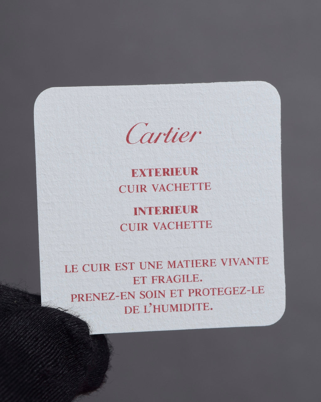 "Cartier" Curved handle design leather wallet bag