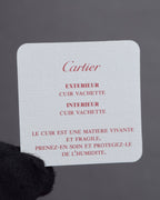 "Cartier" Curved handle design leather wallet bag