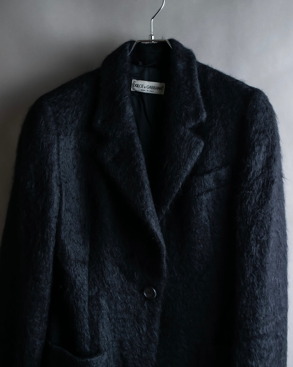 "DOLCE & GABBANA" Lightly brushed shaped tailored jacket