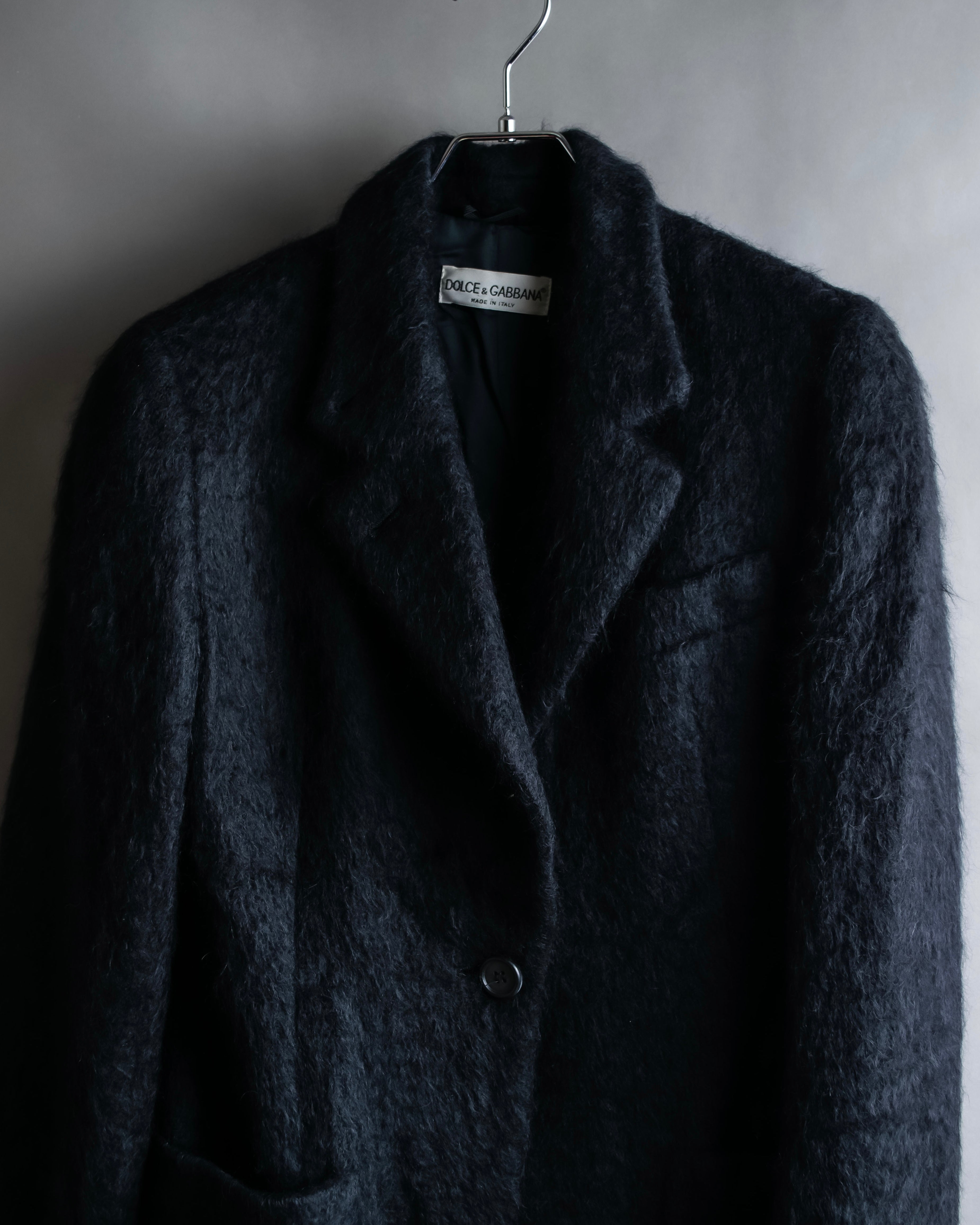 "DOLCE & GABBANA" Lightly brushed shaped tailored jacket